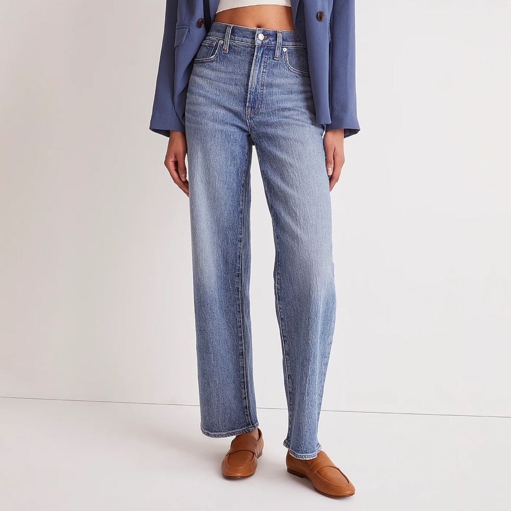 Madewell The Perfect Vintage Wide-Leg Jean Heathcote Wash size 27